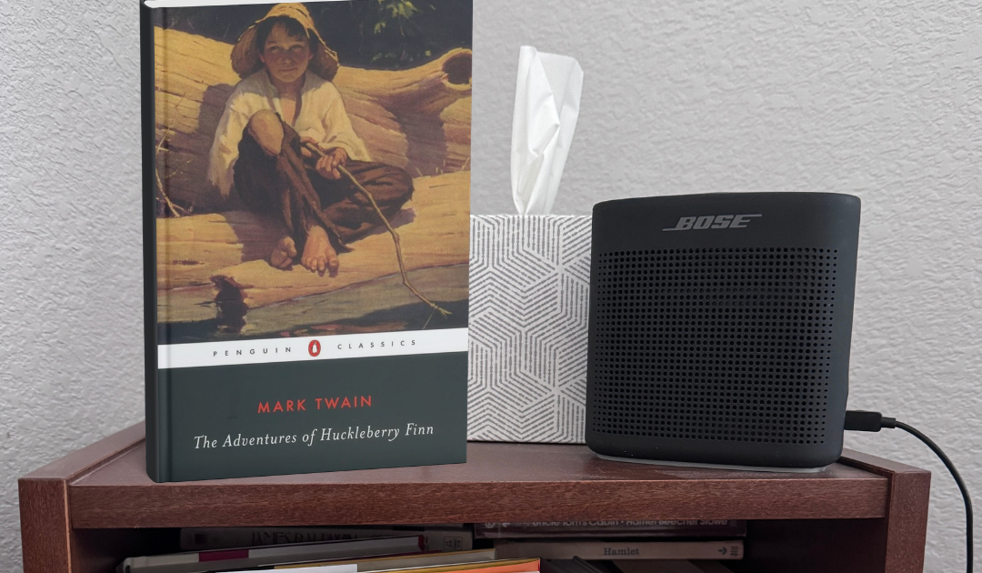 Las aventuras de Huckleberry Finn de Mark Twain ~ Una página antes de acostarse